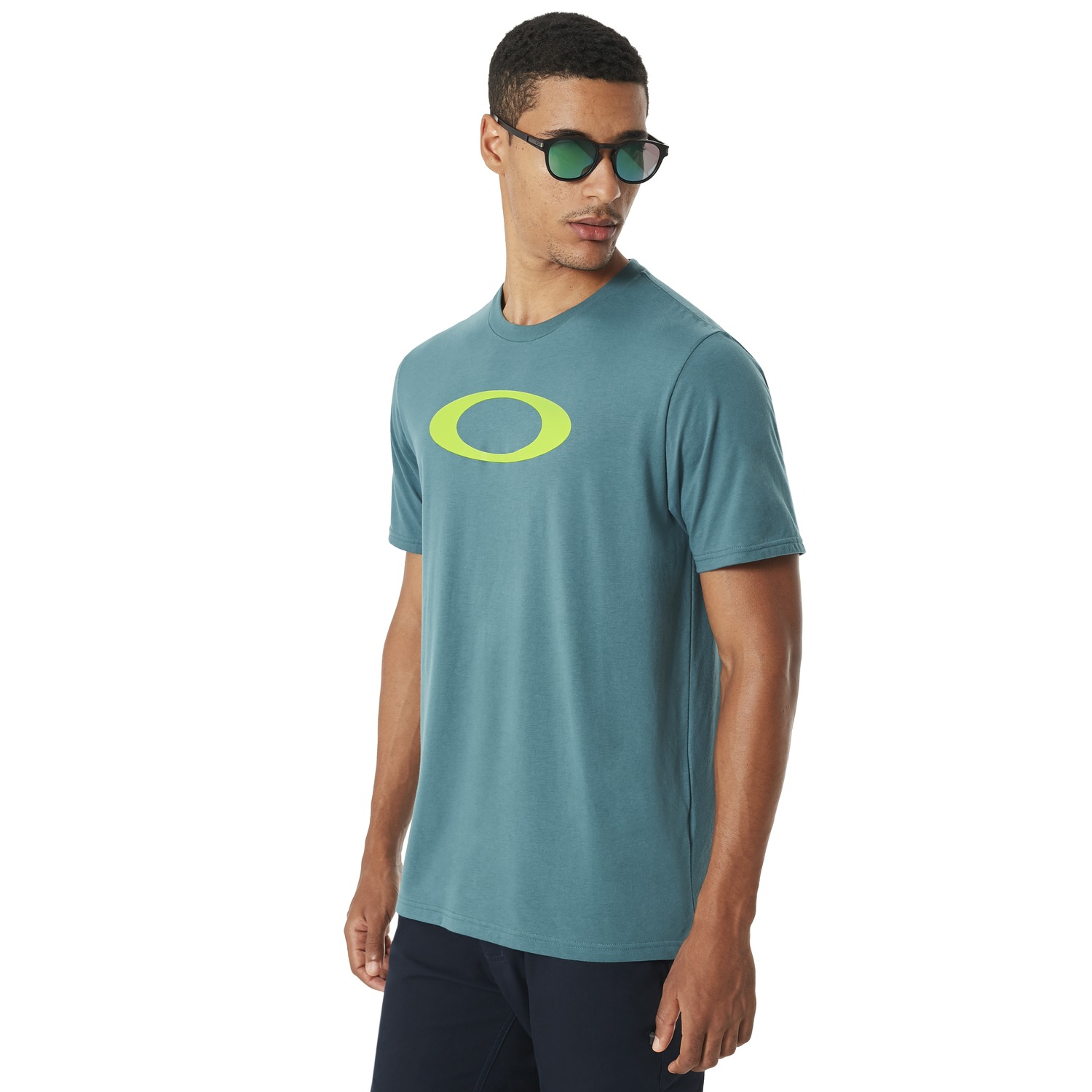 Tričko OAKLEY 50 Bold Ellipse Blue - OBLEČENIE - 2