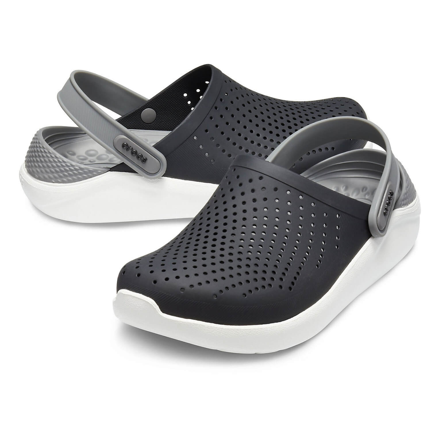 Obuv CROCS LiteRide Clog Black/Smoke - Šľapky a sandále - 3