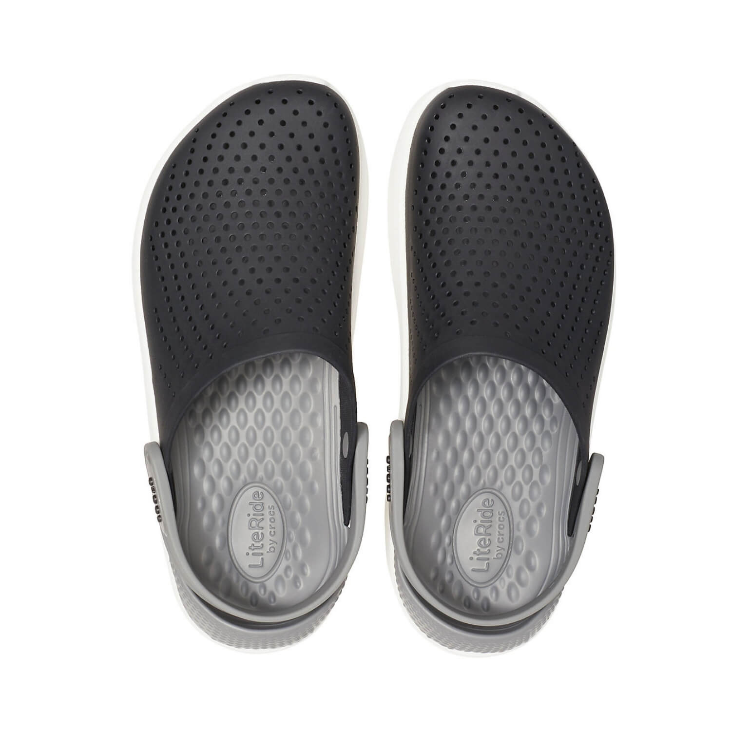Obuv CROCS LiteRide Clog Black/Smoke - Šľapky a sandále - 4