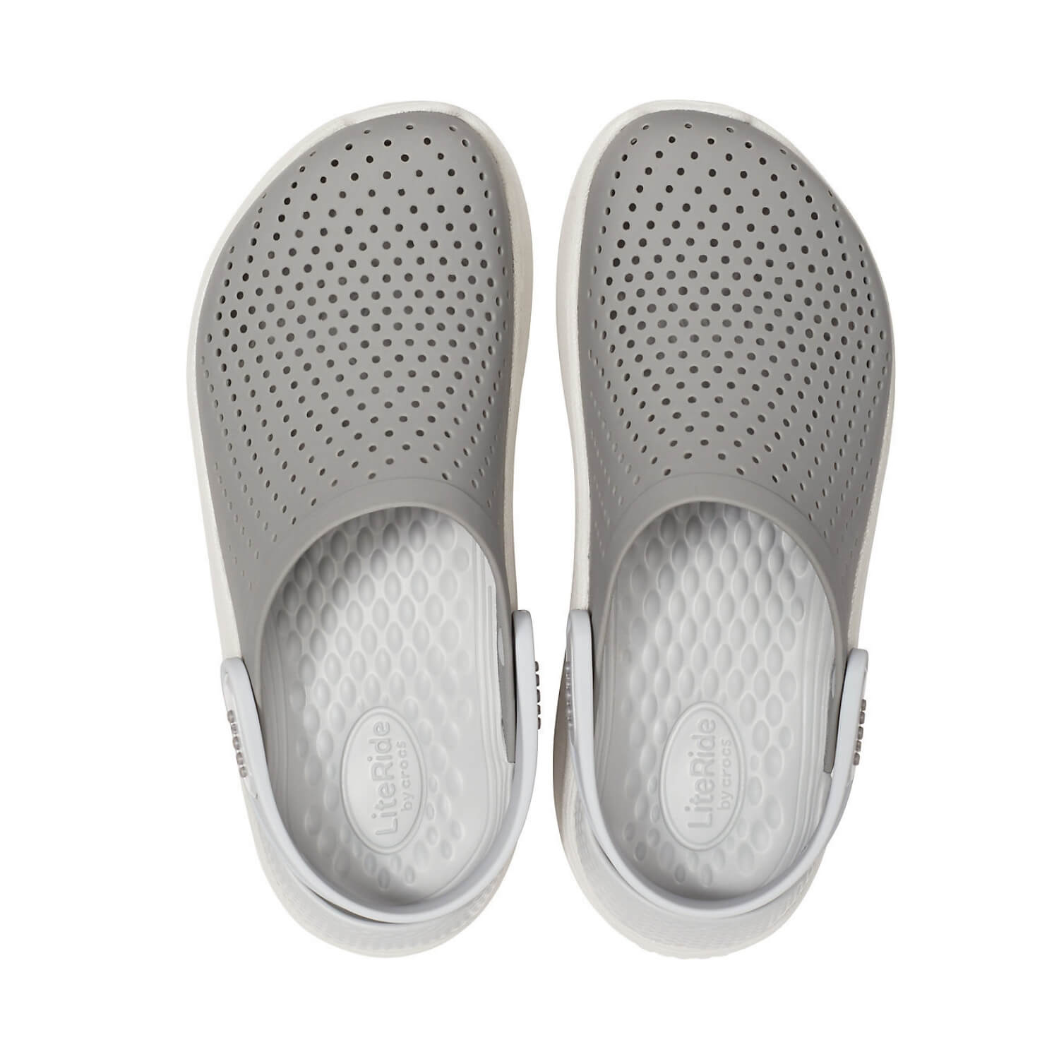 Obuv CROCS LiteRide Clog Grey/White - Šľapky a sandále - 5
