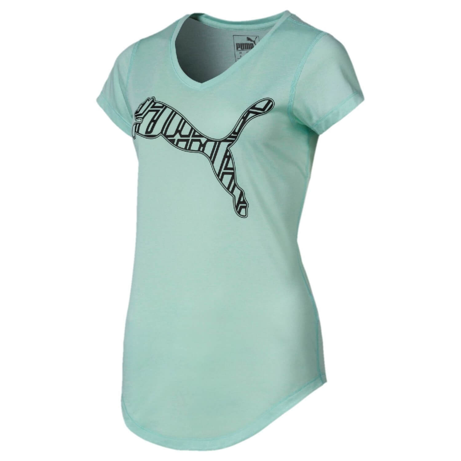 Tričko PUMA Heather Cat Fair Aqua Heather - Dámske oblečenie - 4