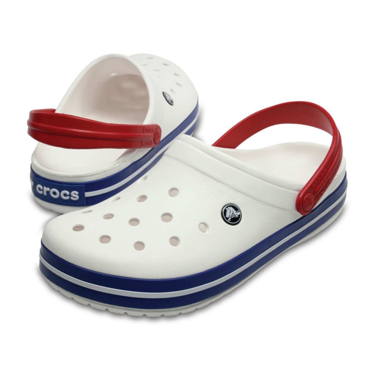 Obuv CROCS Crocband White/Blue Jean - Šľapky a sandále - 2