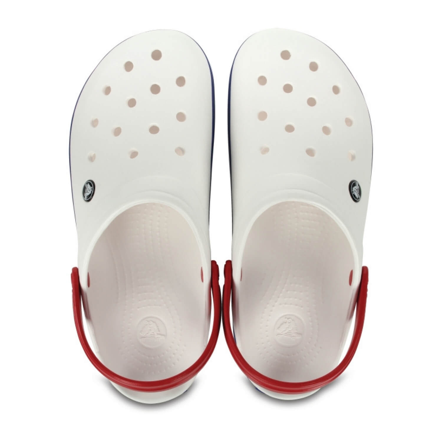 Obuv CROCS Crocband White/Blue Jean - Šľapky a sandále - 4
