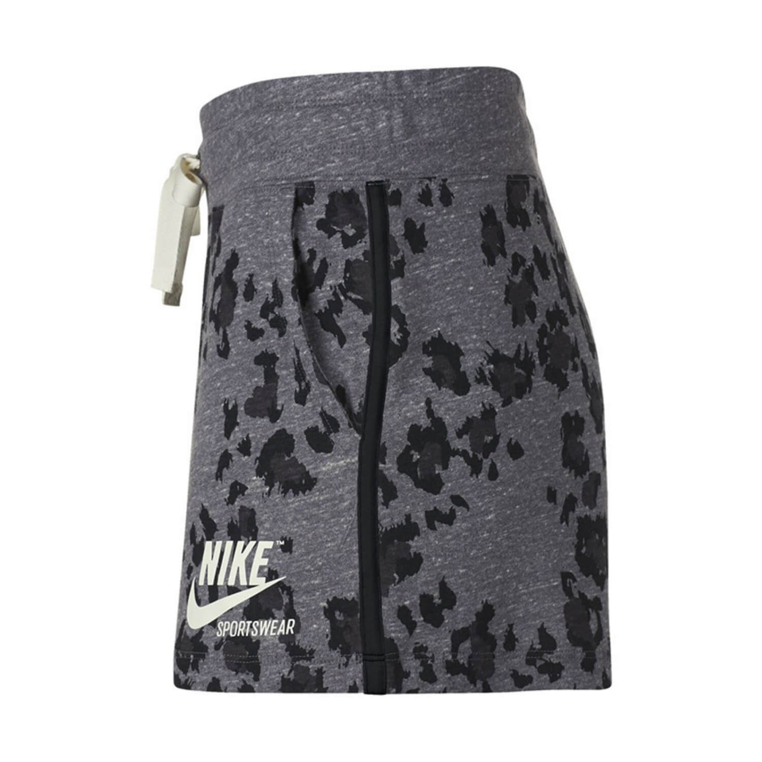 Šortky NIKE Gym Vntg Leopard Black/Sail - Dámske oblečenie - 6