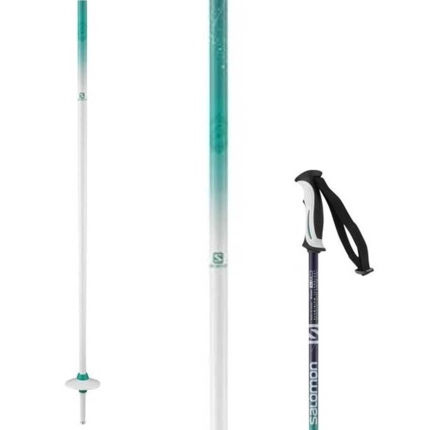 Zjazdové palice SALOMON Arctic Lady White/Blue - Dámske palice - 1