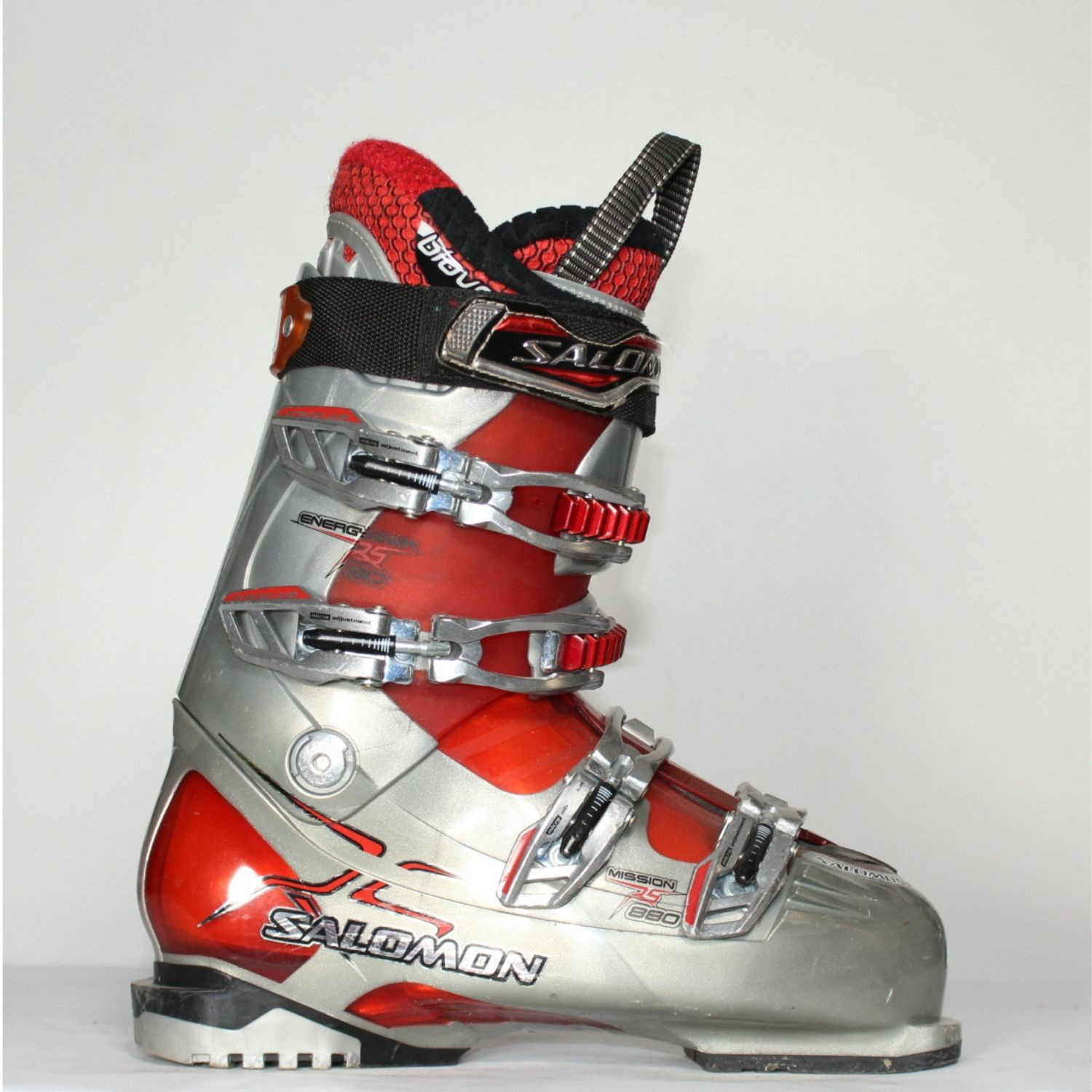 Jazdené bazárové lyžiarky SALOMON Mission 880 R80 grey/red - Pánske lyžiarky - 1
