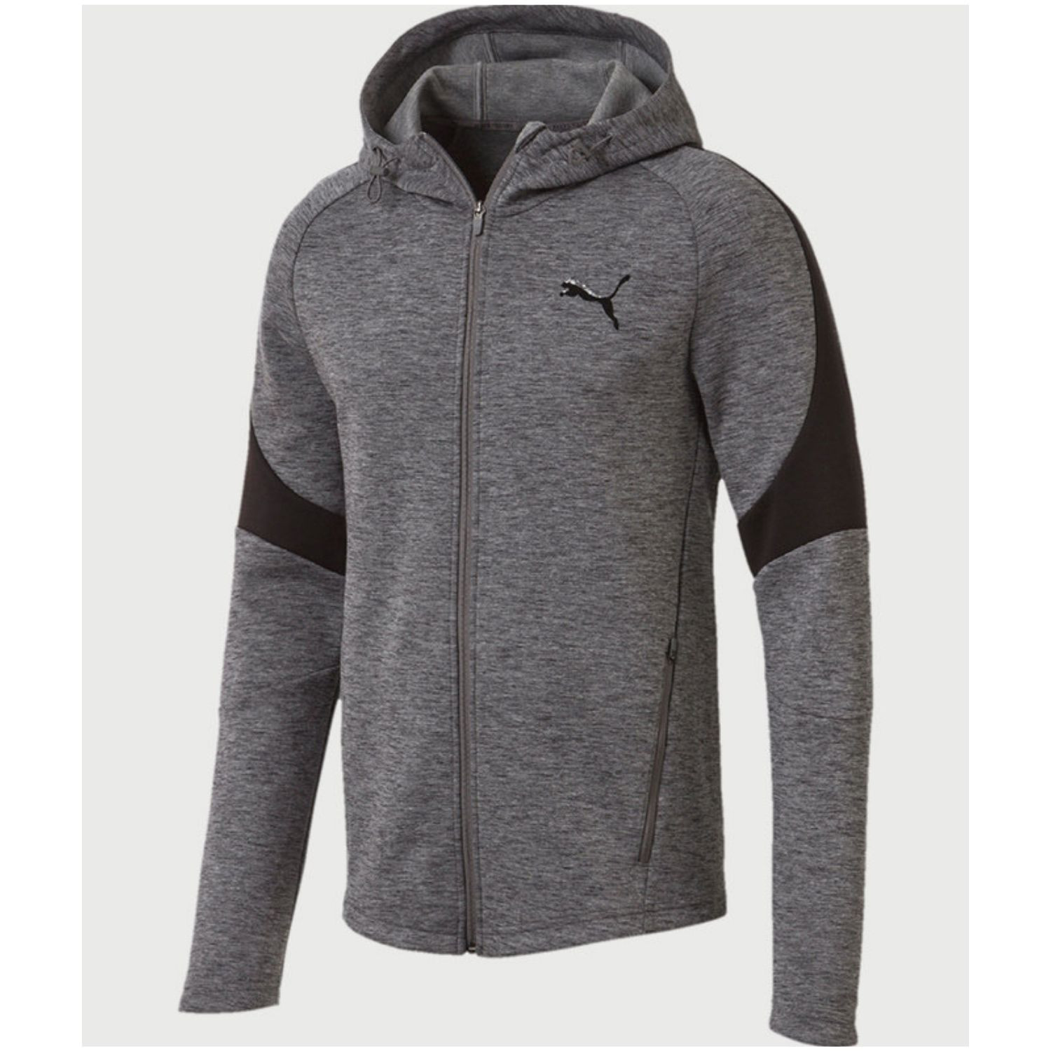 Pánska mikina PUMA Evostripe FZ Hoody Grey - Mikiny s kapucňou - 2