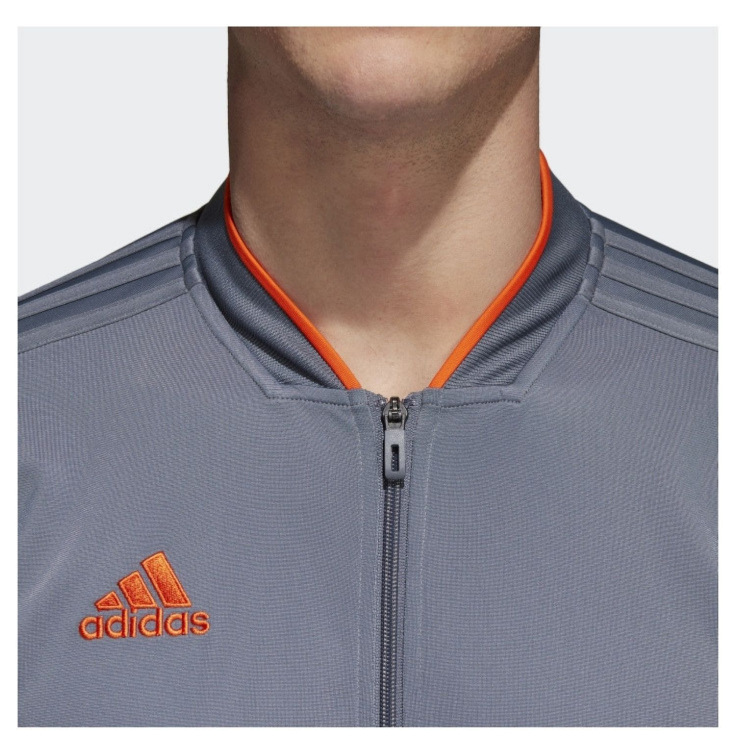 Mikina Adidas Con18 PES JKT Grey - Mikiny bez kapucne - 2