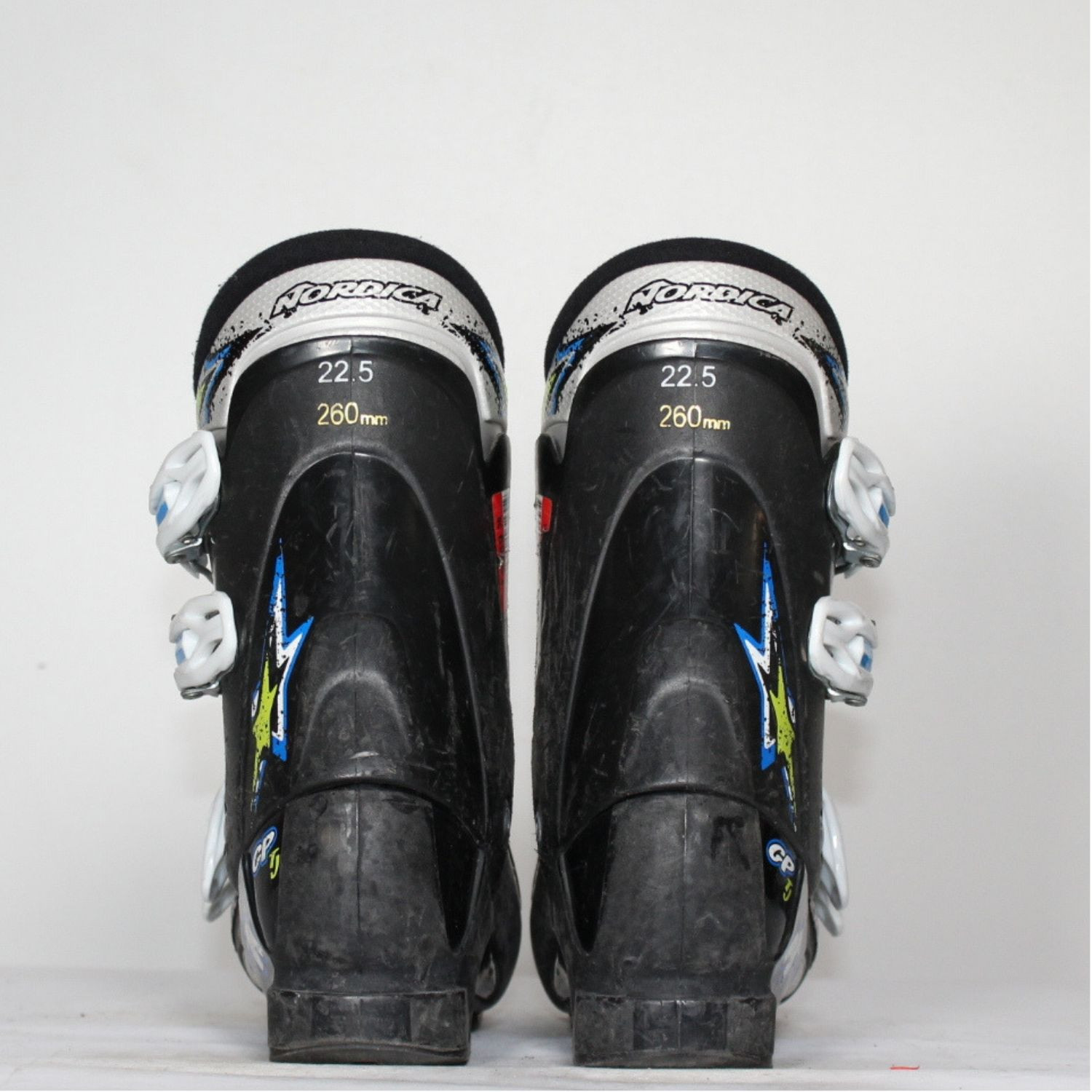 Jazdené bazárové lyžiarky NORDICA GP TJ Black/blue - Detské lyžiarky - 3
