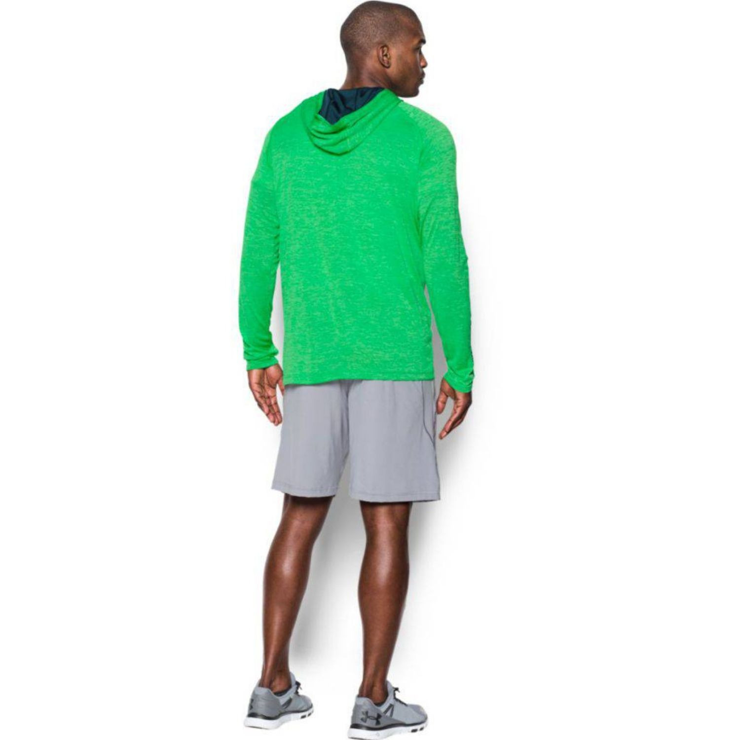 Pánska mikina Under Armour UA Tech Popover Henley Green - Mikiny s kapucňou - 3