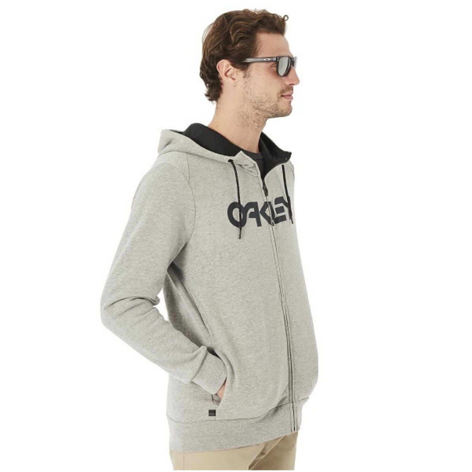 Mikina OAKLEY Mark II Full Zip Athletic Heather Grey - Mikiny s kapucňou - 2