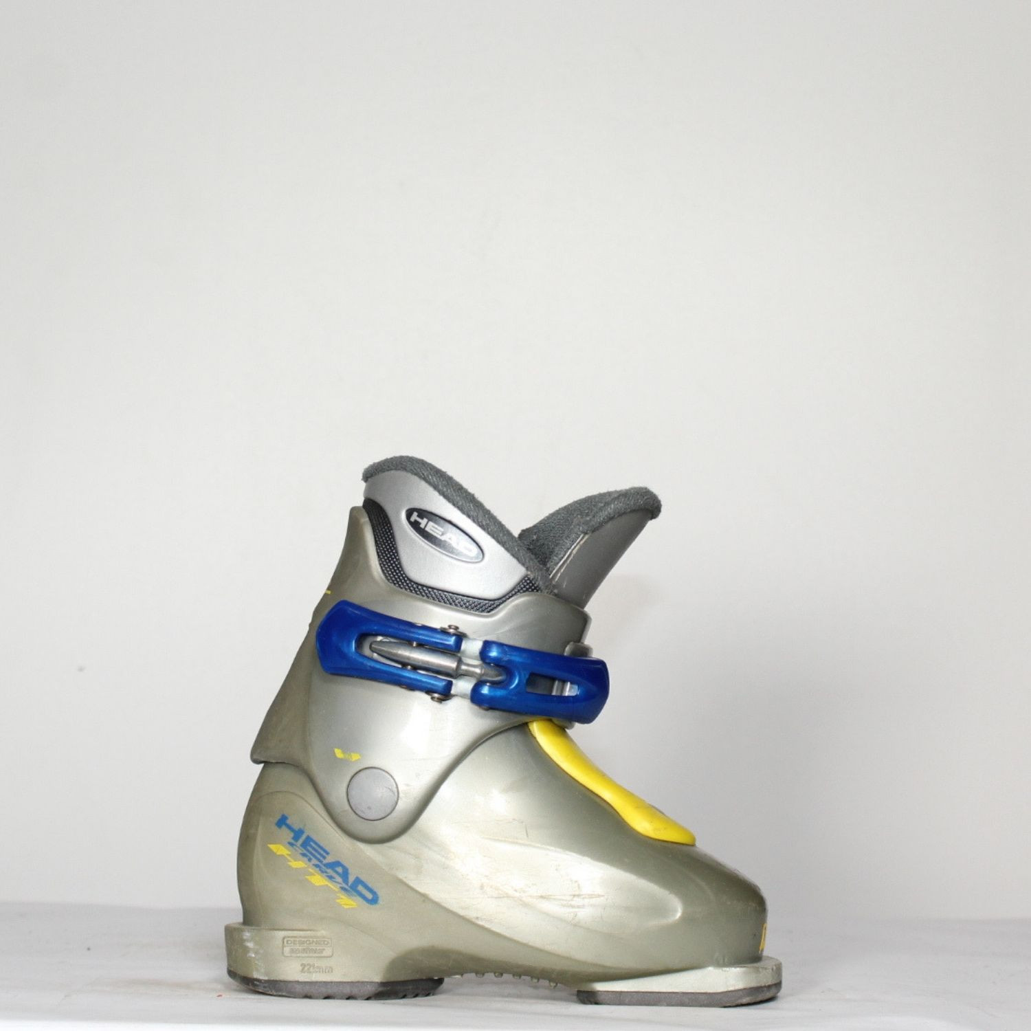 Jazdené bazárové lyžiarky HEAD Carve HT1 Grey/Yellow - Detské lyžiarky - 1