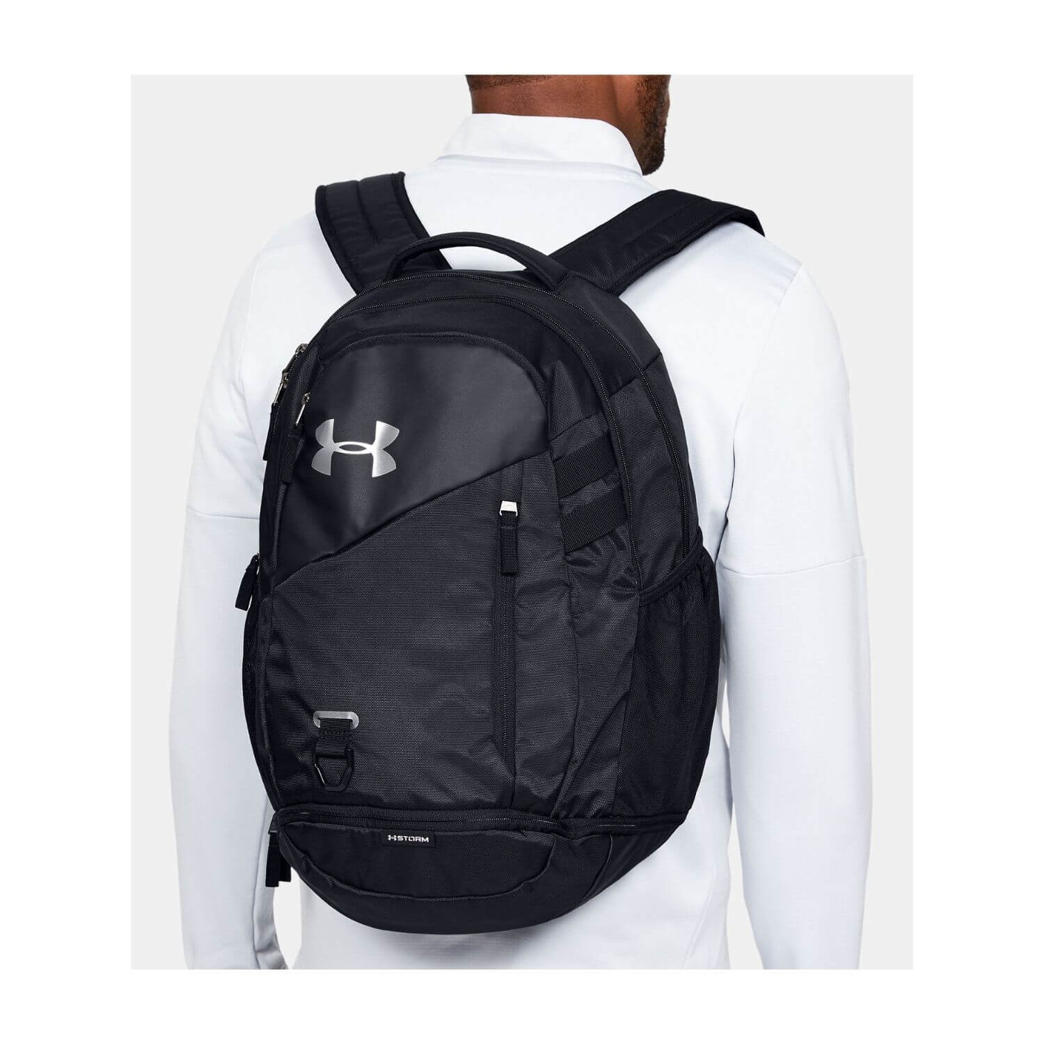 Batoh UNDER ARMOUR Hustle 4.0 Black/Black/Silver - Batohy - 2