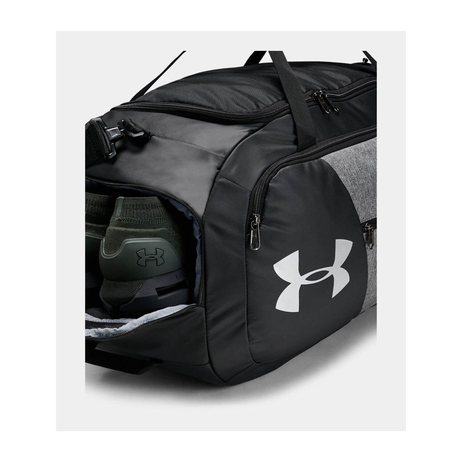 UNDER ARMOUR Undeniable Duffle 4.0 MD Graphite Medium Heather/Black - Športové tašky - 5