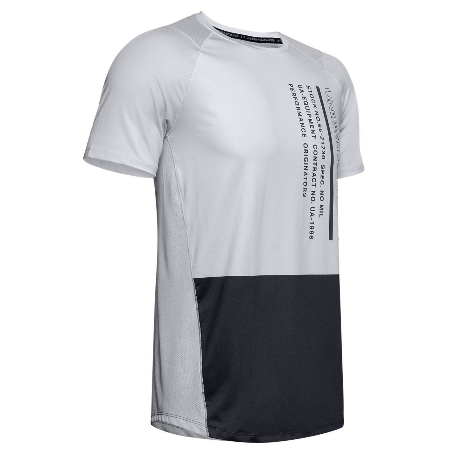 Tričko UNDER ARMOUR MK1 SS Colourblock Halo Gray - OBLEČENIE - 4