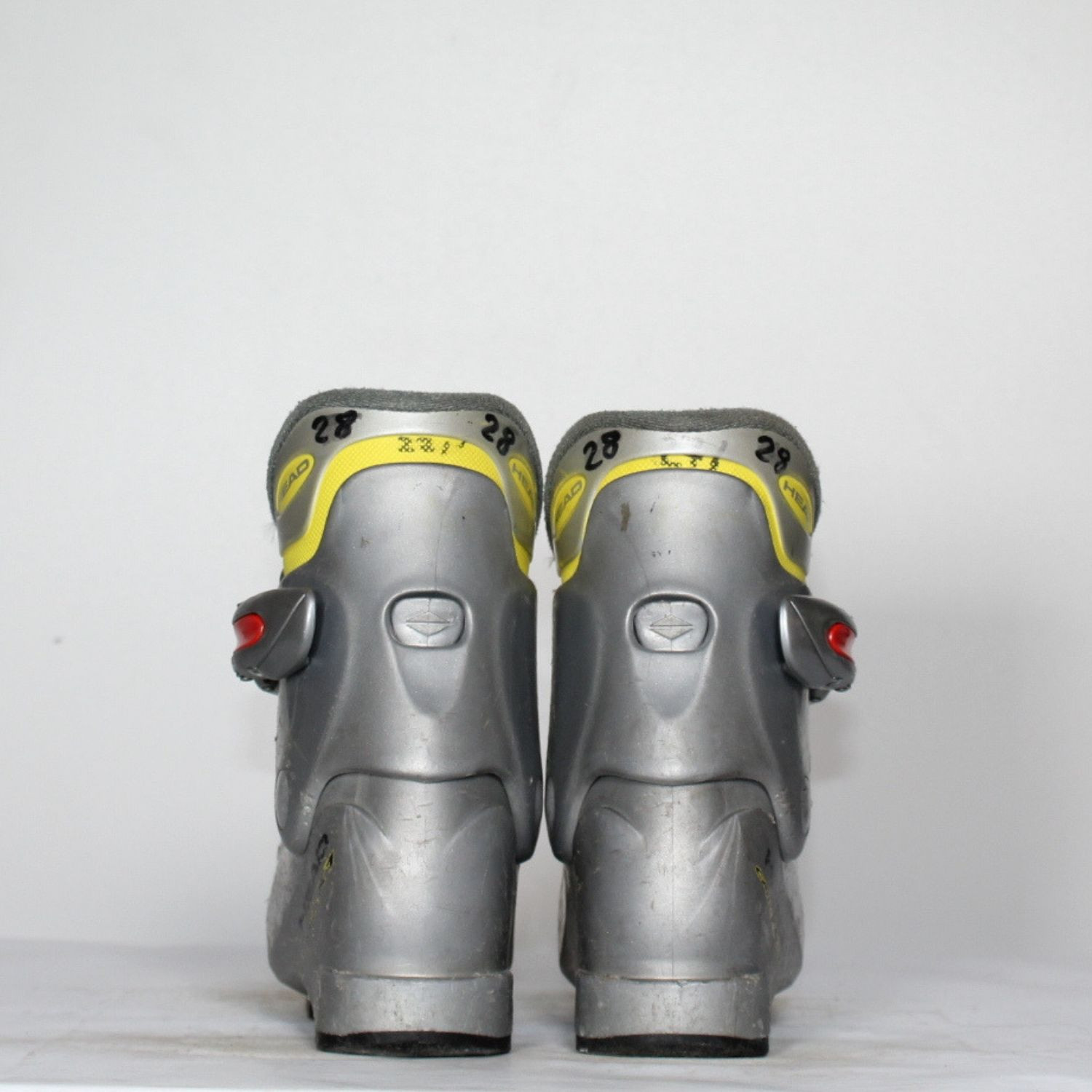 Jazdené bazárové lyžiarky HEAD Carve X1 Grey/Yellow - Detské lyžiarky - 3