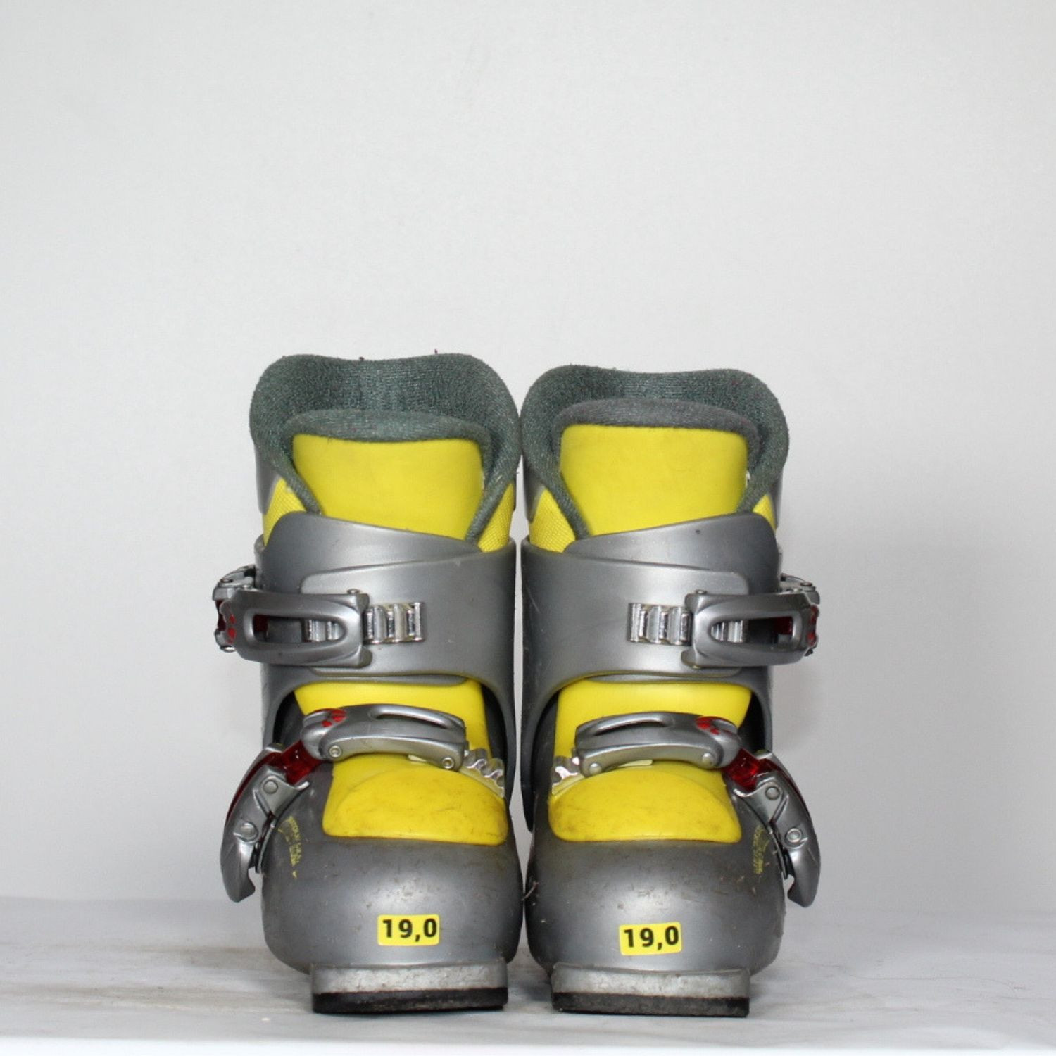 Jazdené bazárové lyžiarky HEAD Carve X2  Grey/Yellow - Detské lyžiarky - 2