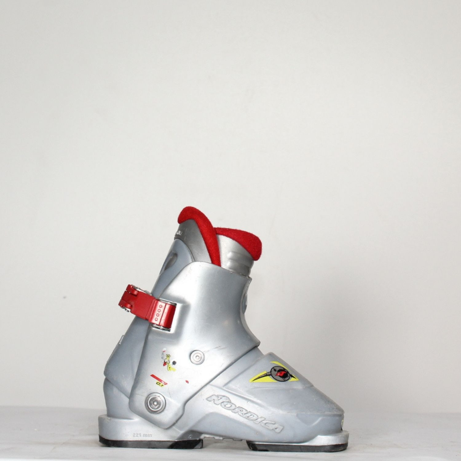 Jazdené bazárové lyžiarky NORDICA Super 0,1 Grey/Red - Detské lyžiarky - 1