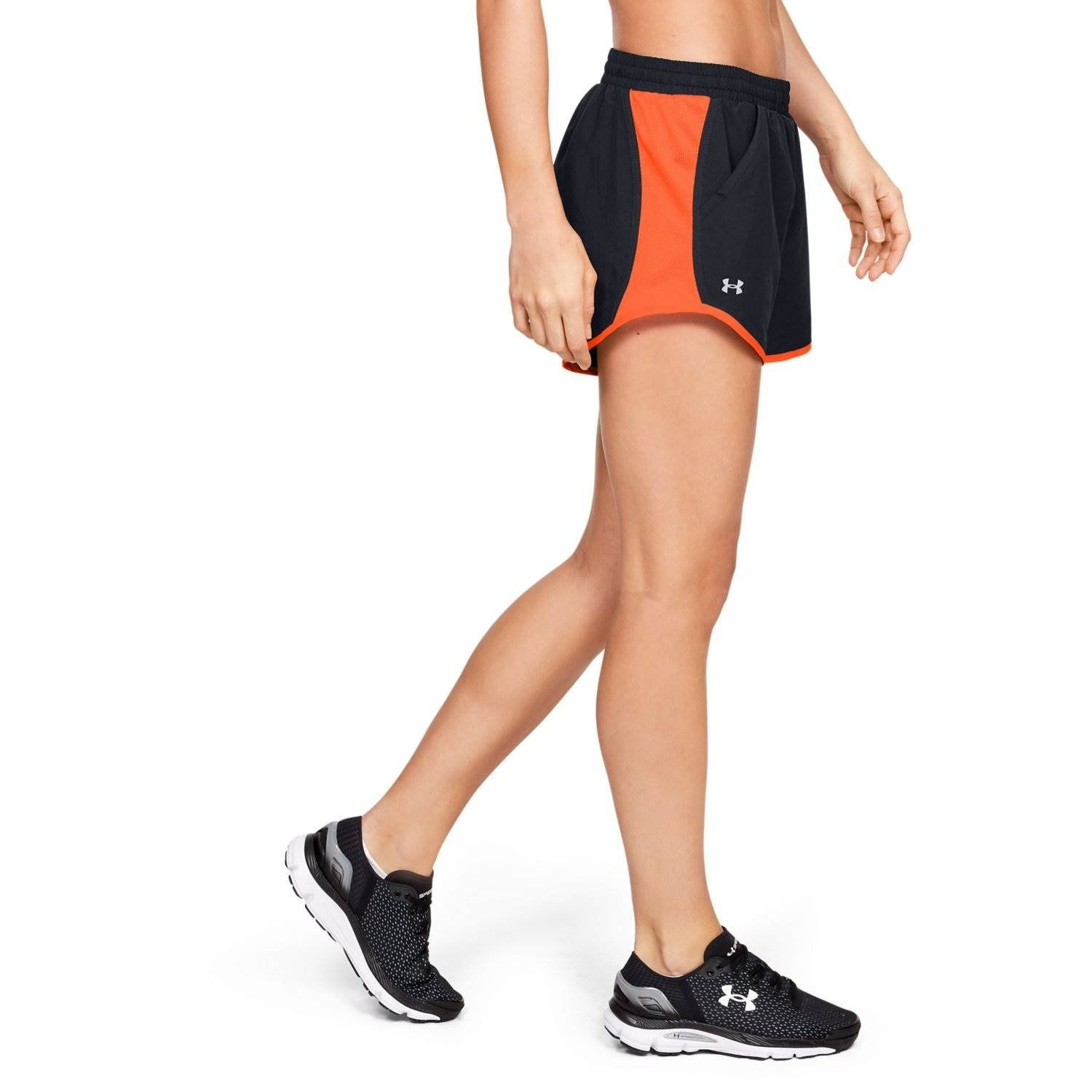Dámske šortky UNDER ARMOUR Fly By Short Black/Peach Plasma - Dámske kraťasy & šortky & sukne - 2