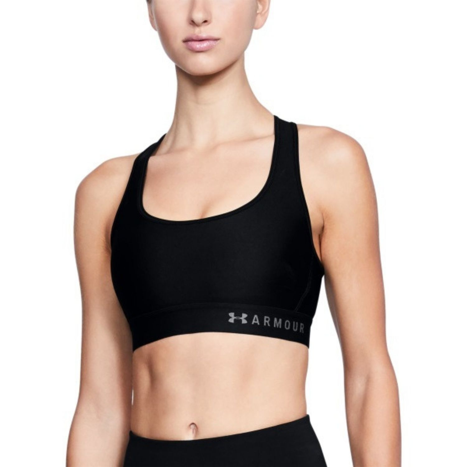 Športová podprsenka UNDER ARMOUR Mid Crossback Black - Športové podprsenky - 1