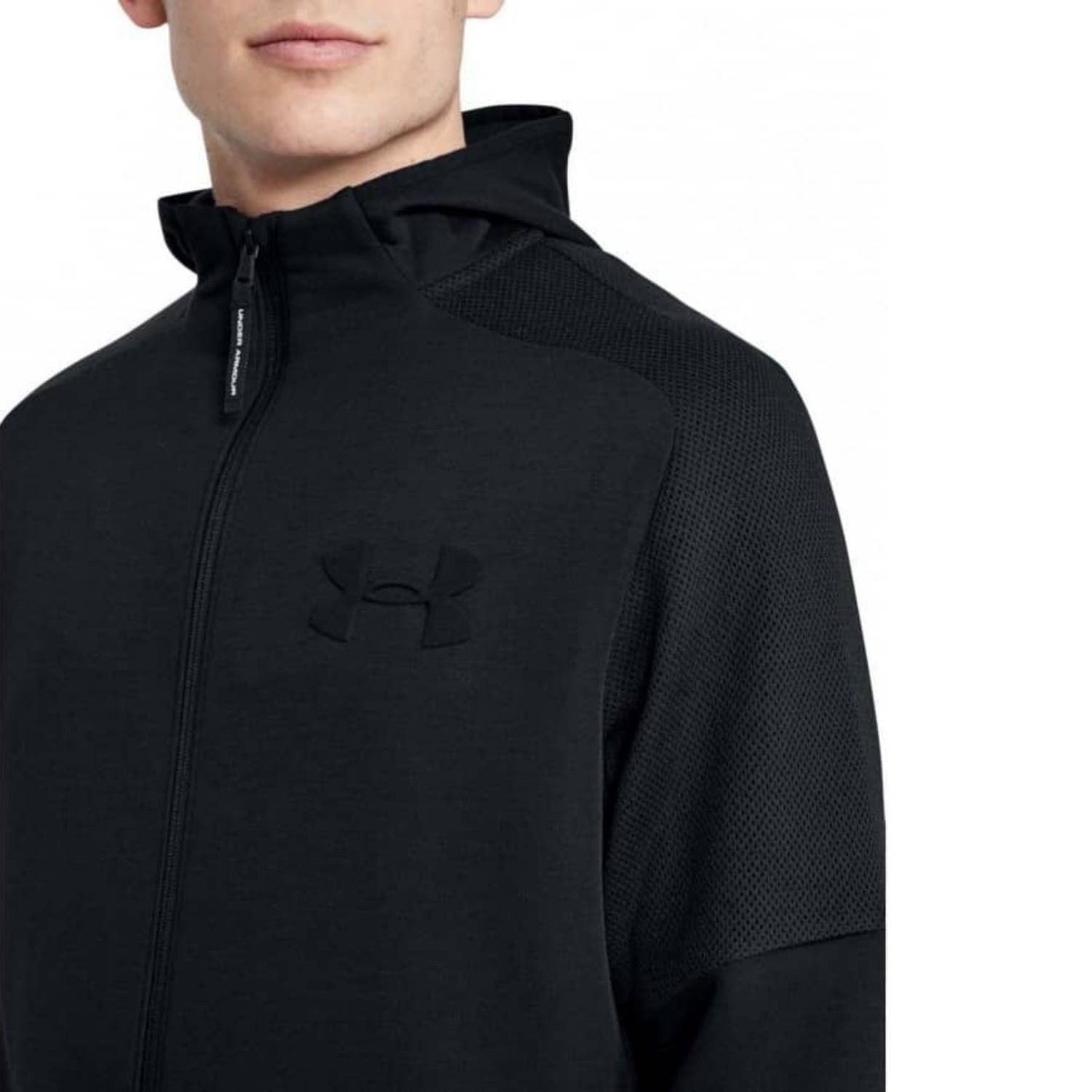 Mikina UNDER ARMOUR Unstoppable Move Light FZ Black - Mikiny s kapucňou - 4