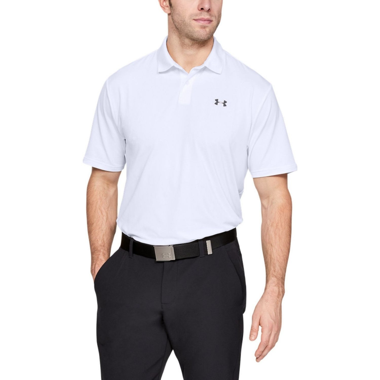 Tričko UNDER ARMOUR Performance Polo 2.0 White - OBLEČENIE - 1