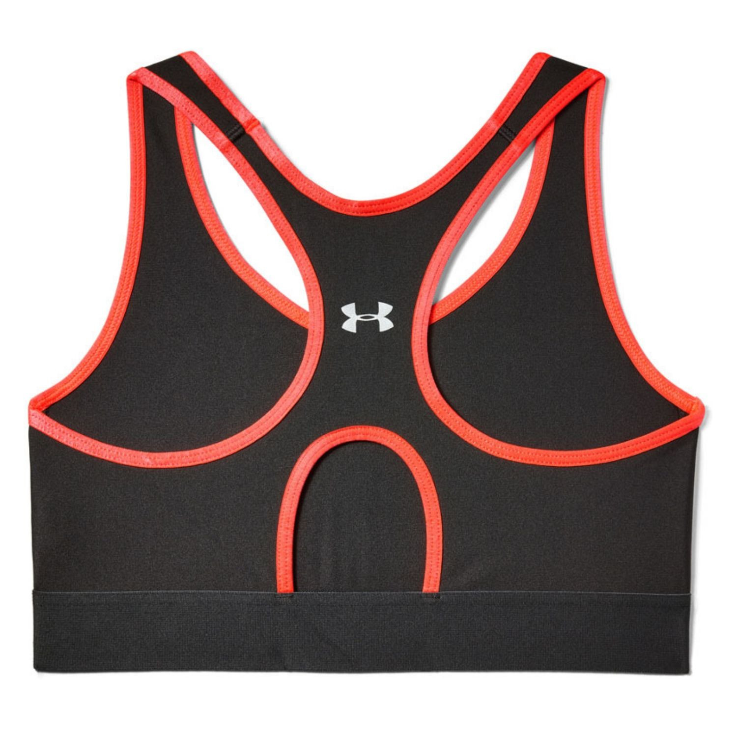 Kompresná podprsenka UNDER ARMOUR Armour Mid Keyhole Graphic Gray/Peach Plasma - Športové podprsenky - 4