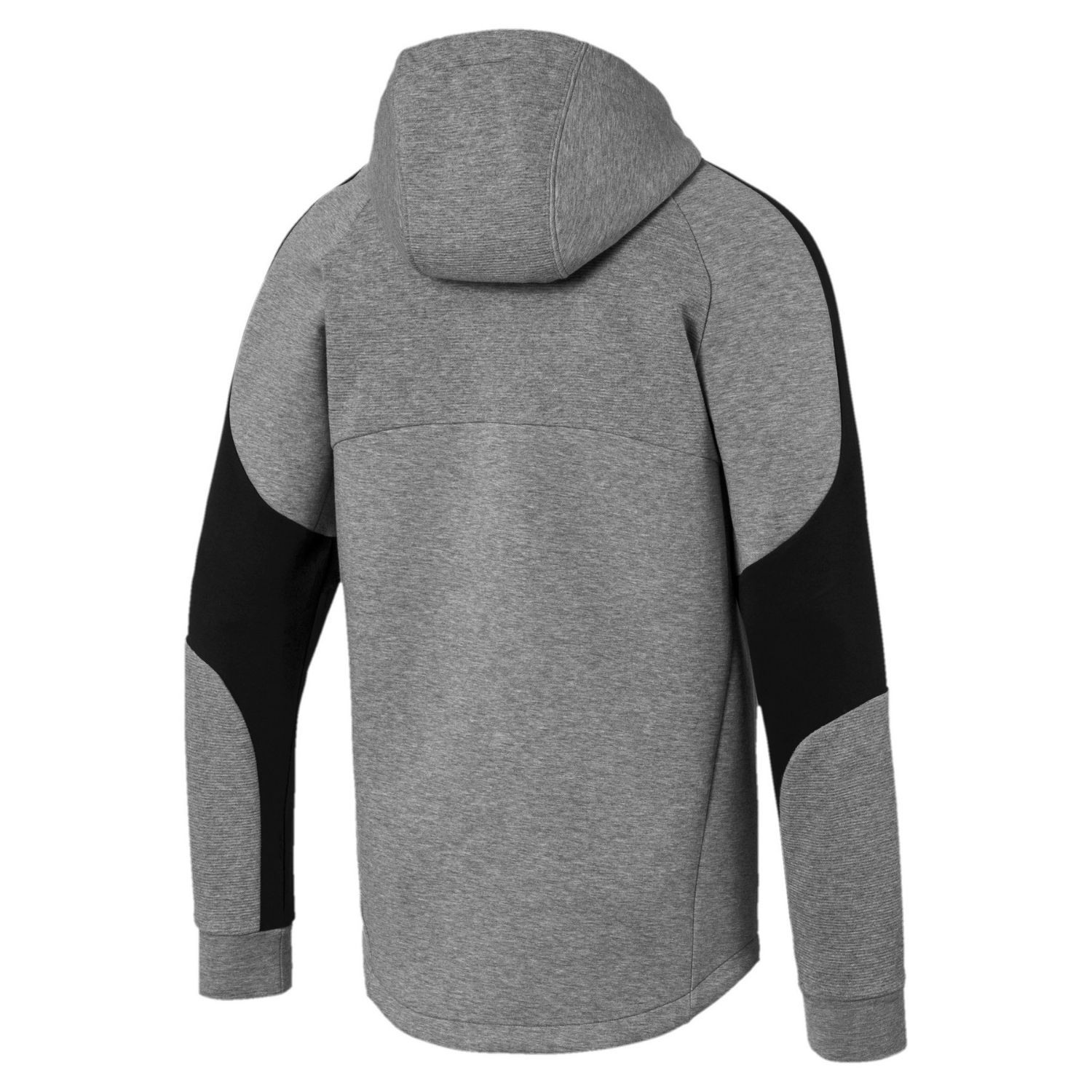 Pánska mikina PUMA Evostripe FZ Hoody Gray - Mikiny s kapucňou - 5