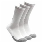 Ponožky UNDER ARMOUR Heatgear Crew White 3PK - tri páry v balení