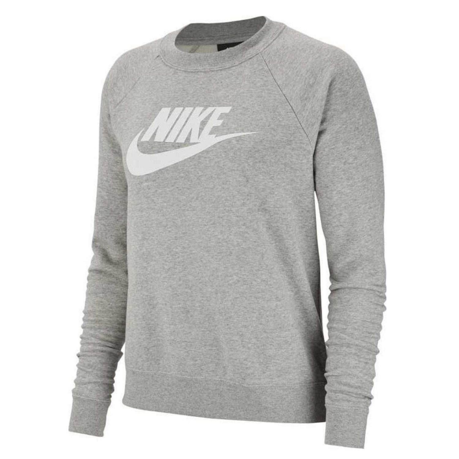 Mikina NIKE W NSW ESSNTL CREW FLC HBR Grey - Mikiny bez kapucne - 2