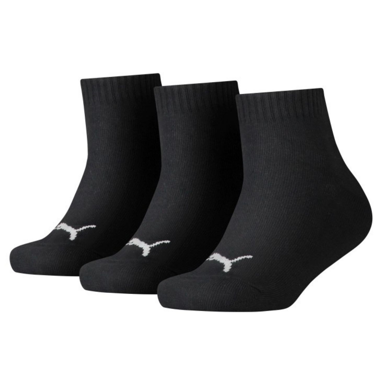 Ponožky PUMA Kids Quarter 3-Pack Black - Ponožky - 1