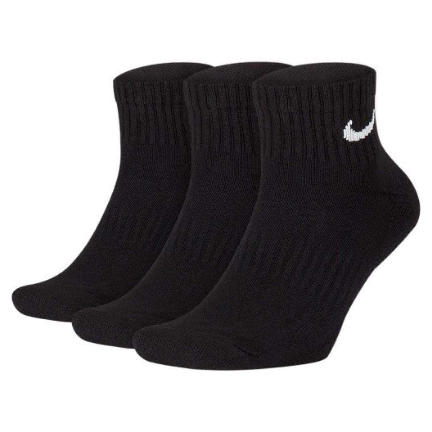 Ponožky NIKE U NK Everyday Cush Ankle 3-Pair Black - Ponožky - stredné - 1