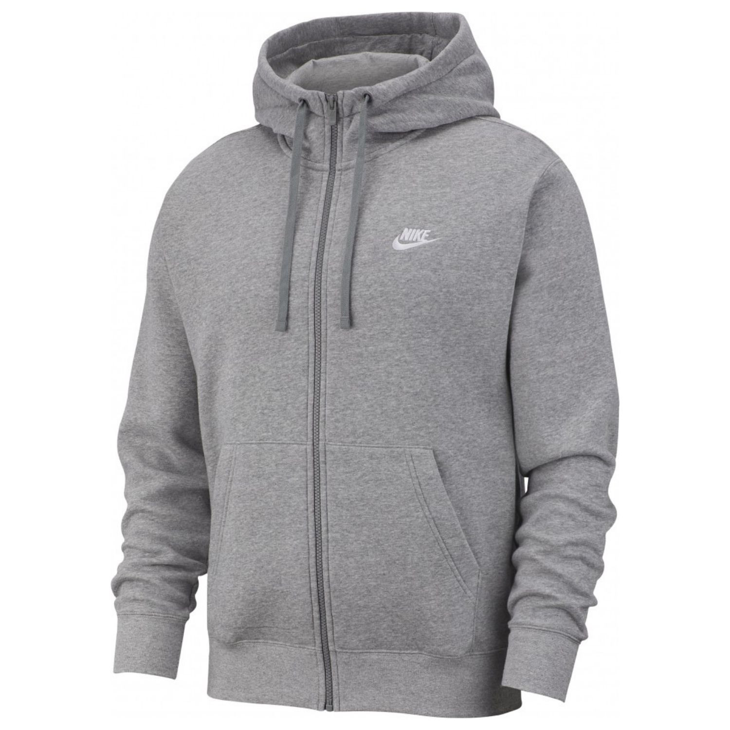 Mikina NIKE M NSW Club Hoodie FZ BB Grey - Mikiny s kapucňou - 4