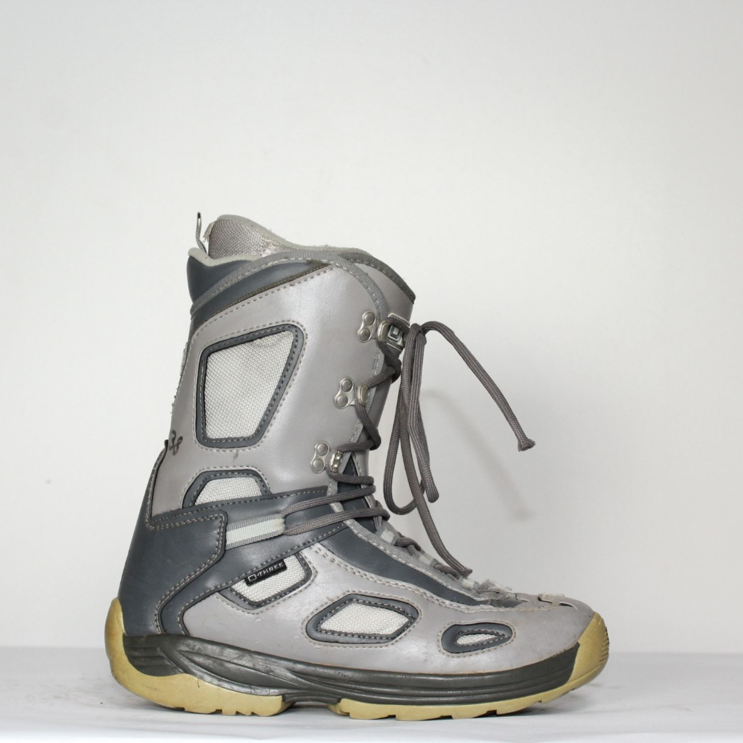 Jazdené Poškodené Snowboardové topánky O-THREE Gray/Blue II - Detská obuv - 1