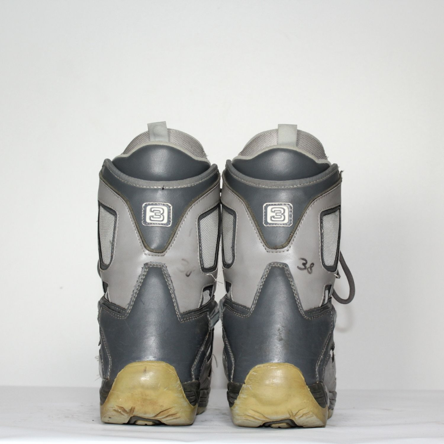 Jazdené Poškodené Snowboardové topánky O-THREE Gray/Blue II - Detská obuv - 3