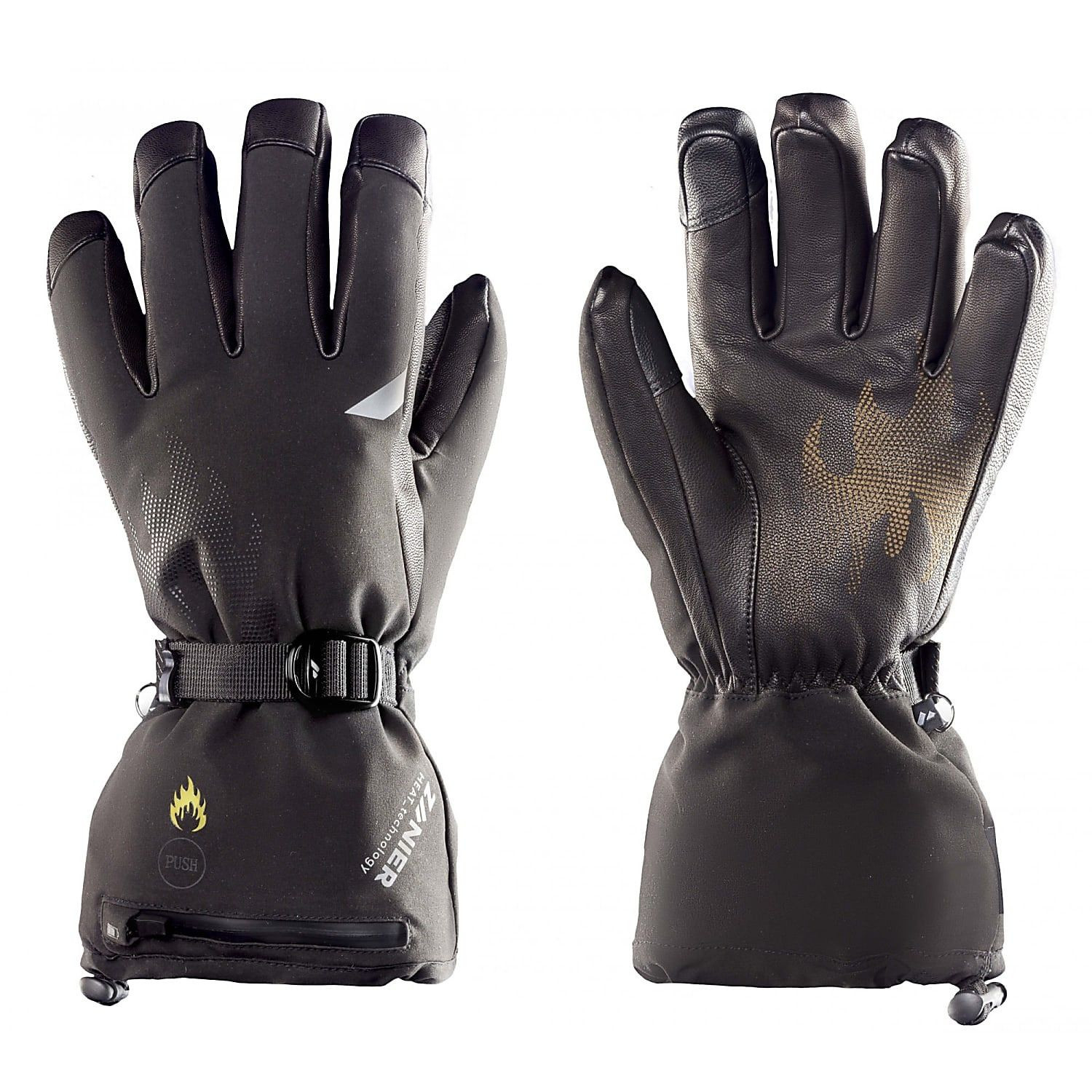 Vyhrievané lyžiarske rukavice ZANIER Heat.STX Black - Pánske rukavice - 1
