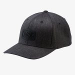 100% Trek Flexfit Charcoal Heather Black