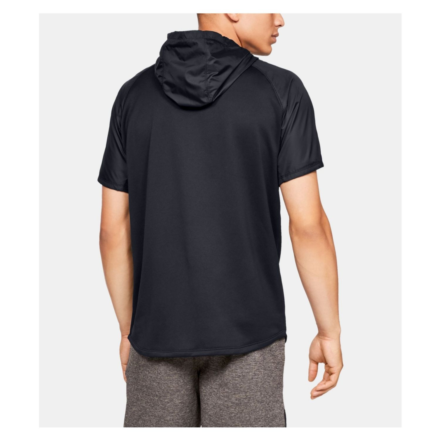 Tričko UNDER ARMOUR MK1 Terry SS Hood Black - OBLEČENIE - 2