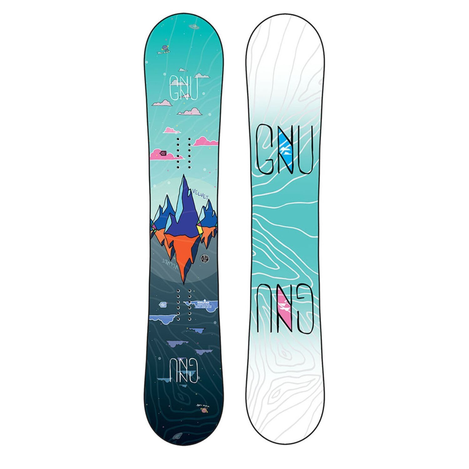 Snowboard GNU Asym Velvet C2 s viazaním Fastec - Dámske sety - 2
