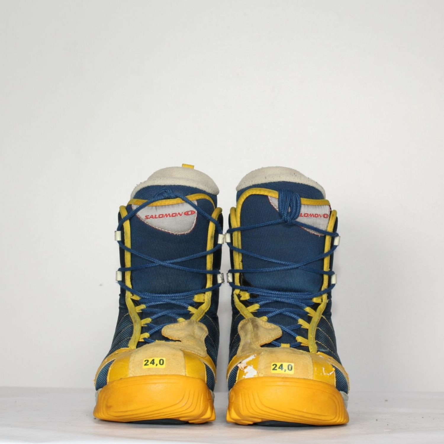 Jazdené Poškodené Snowboardové topánky SALOMON Blue/Yellow - Dámska obuv - 2