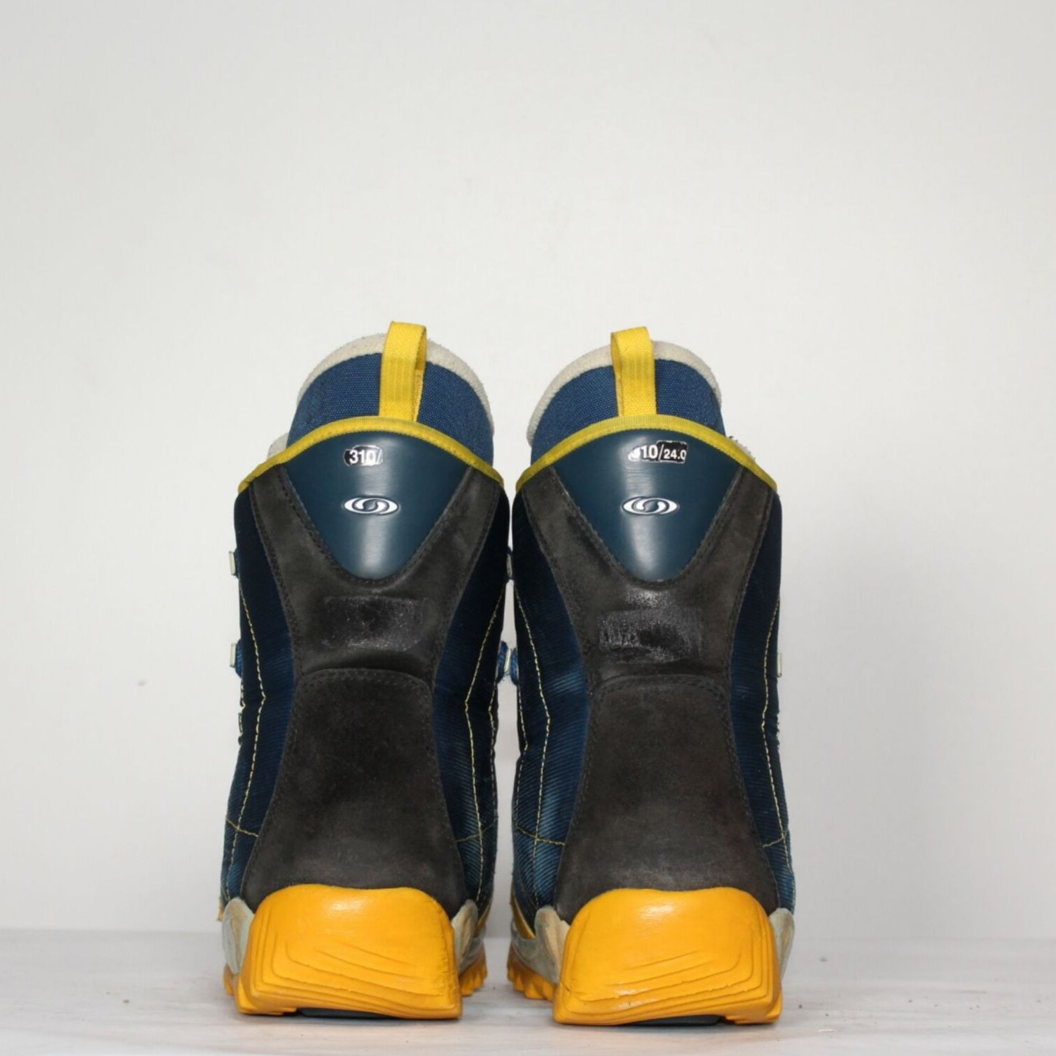 Jazdené Poškodené Snowboardové topánky SALOMON Blue/Yellow - Dámska obuv - 3