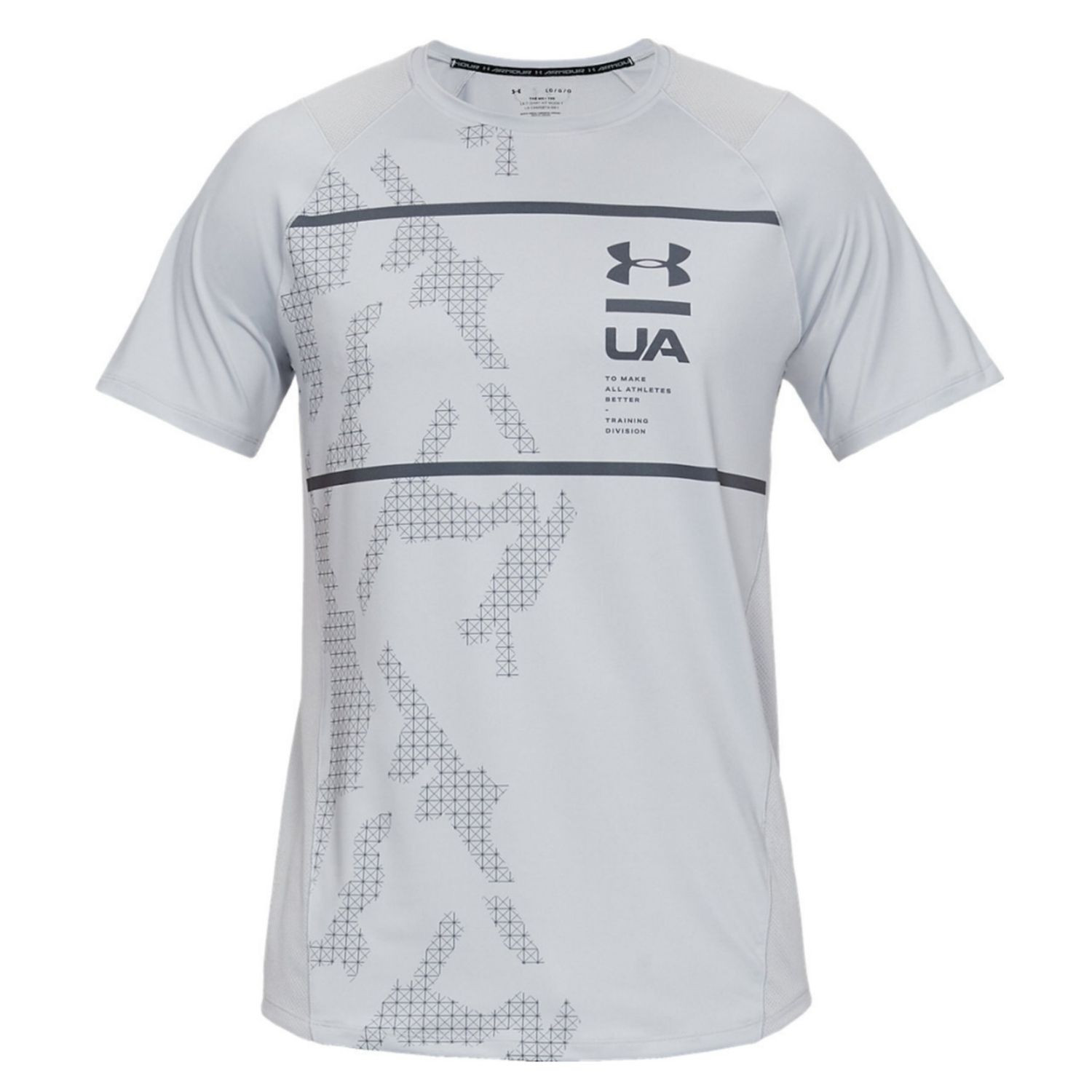Tričko UNDER ARMOUR MK1 SS Q2 Printed Gray - OBLEČENIE - 3