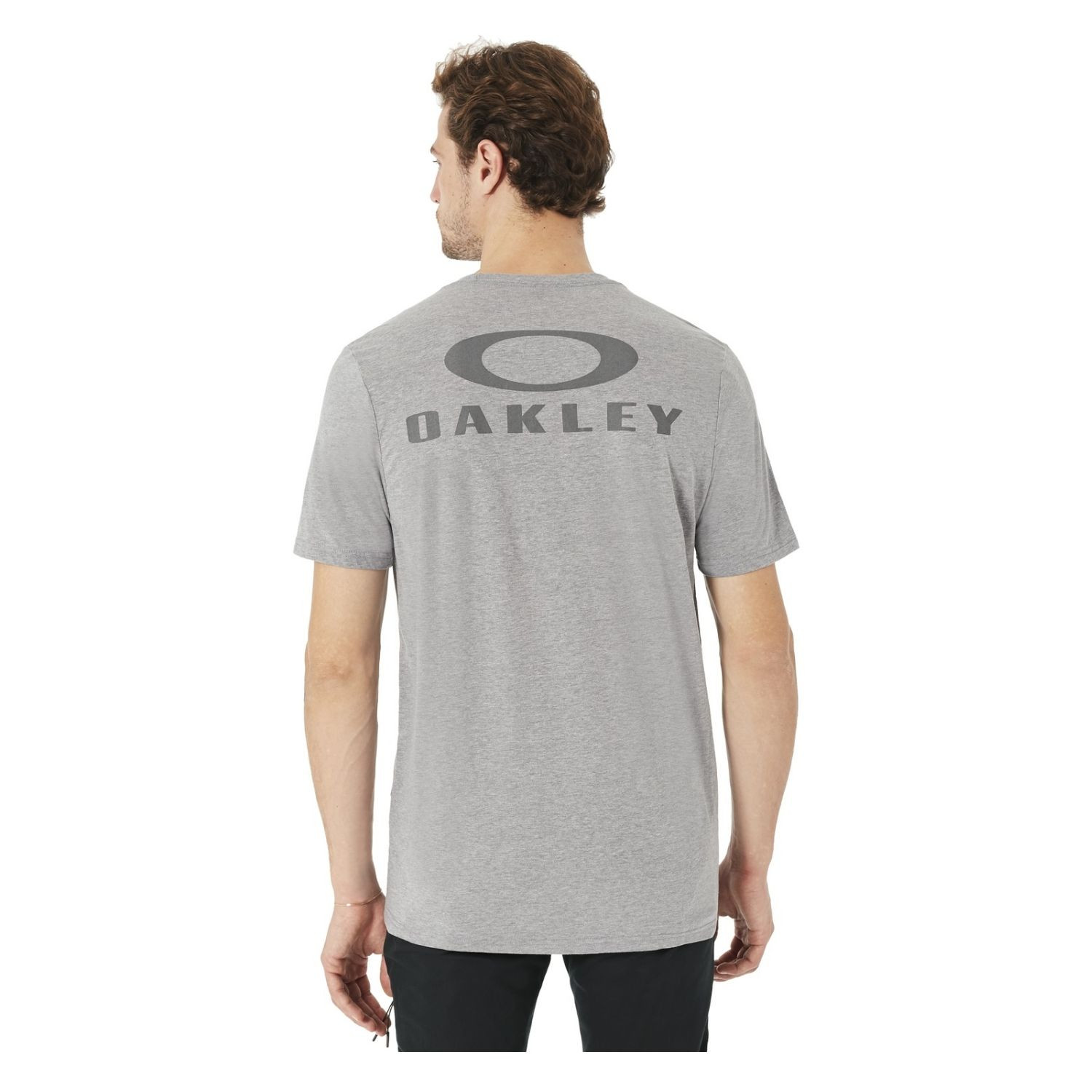 Pánske tričko OAKLEY 50-Bark Repeat Athletic Heather Grey - OBLEČENIE - 2