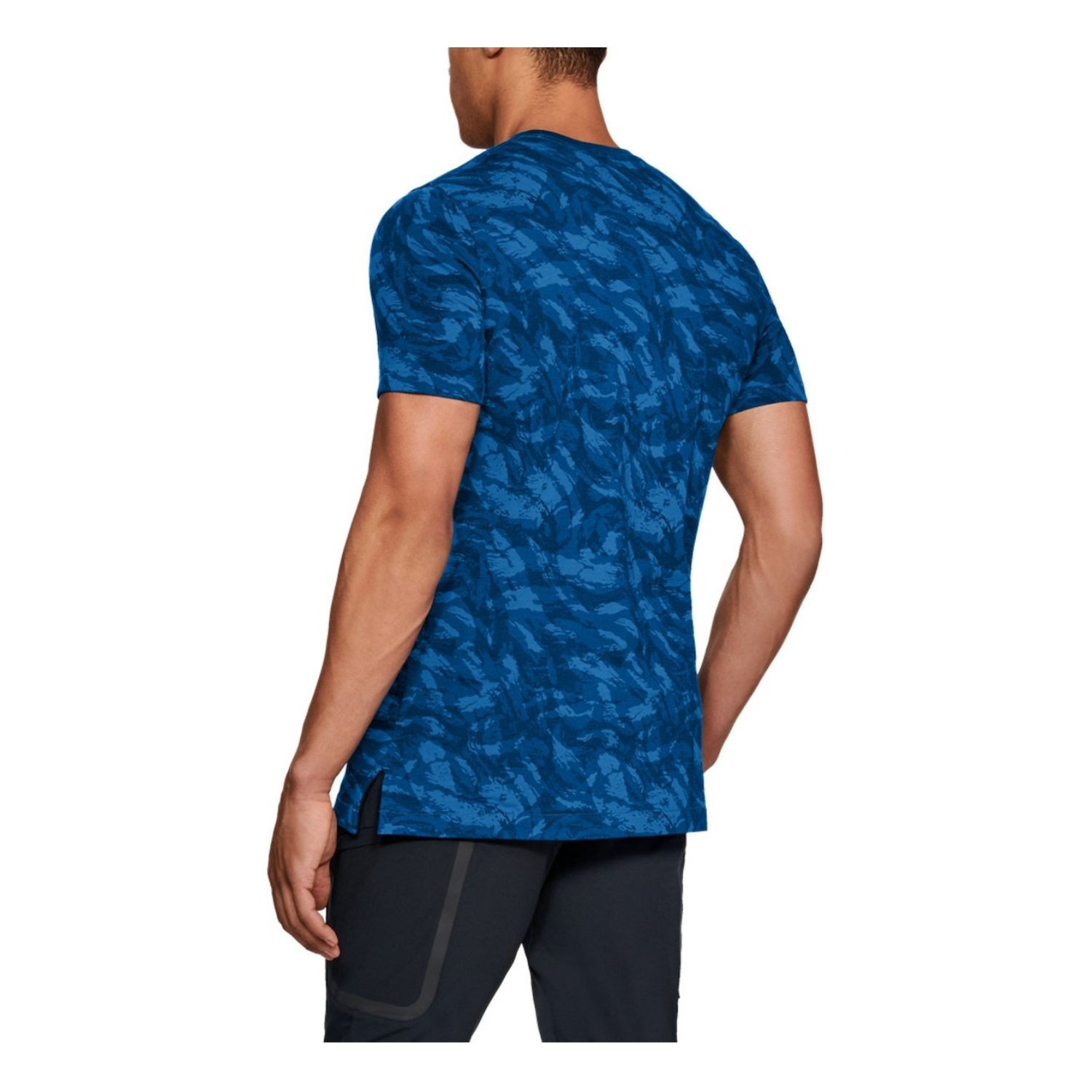 UNDER ARMOUR Sportstyle Printed SS Blue - OBLEČENIE - 2