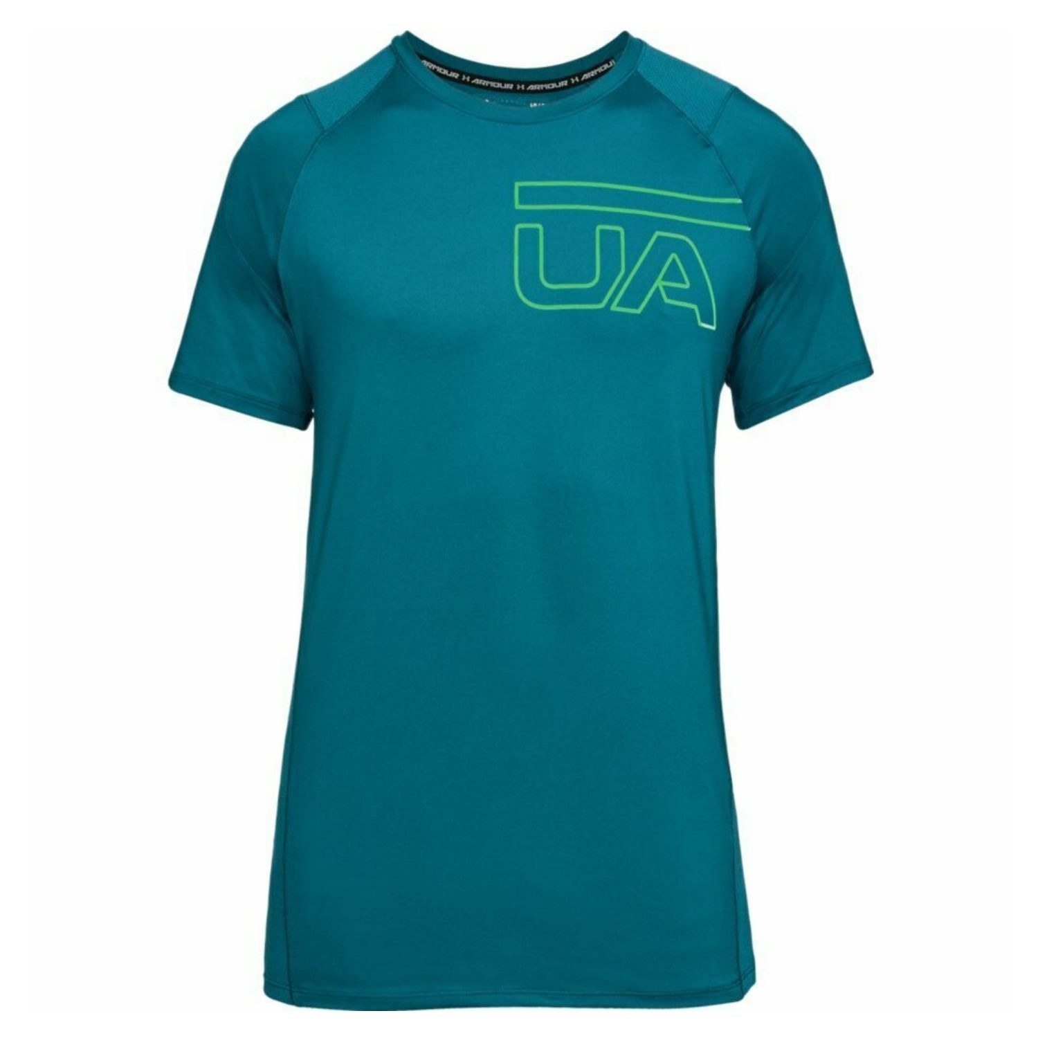 Tričko UNDER ARMOUR Raid 2.0 Graphic SS Turquoise - OBLEČENIE - 3