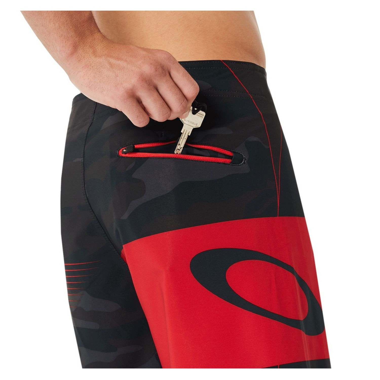 Plavky OAKLEY Buttermilk Biscuit 21 Red Line - Plavky - 4