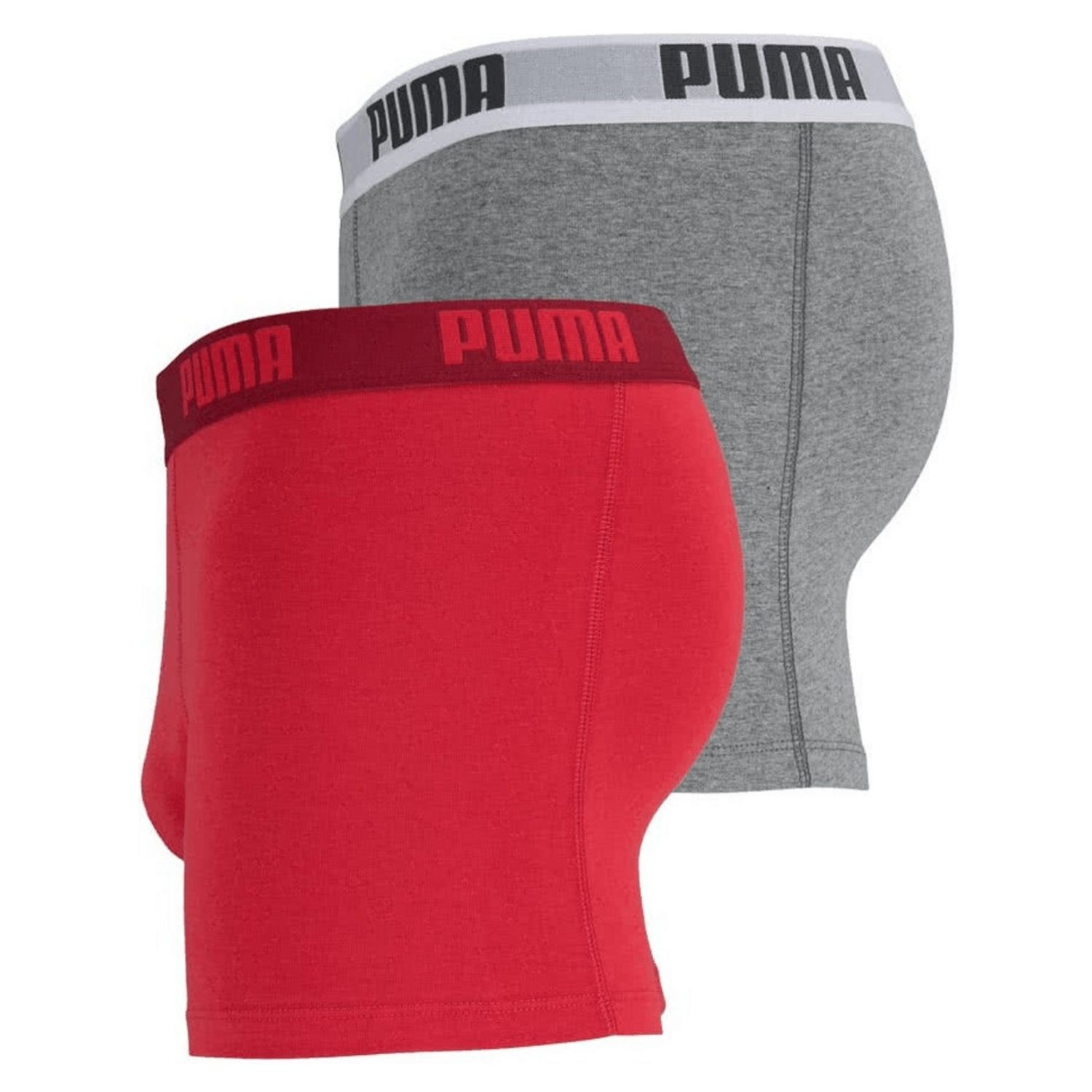 Boxerky PUMA Boxer 2-pack Red/Grey  - Spodná bielizeň - 2