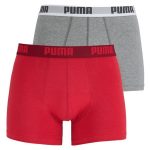 Boxerky PUMA Boxer 2-pack Red/Grey 