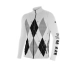 Sveter NEWLAND Man Full Zip Black/White