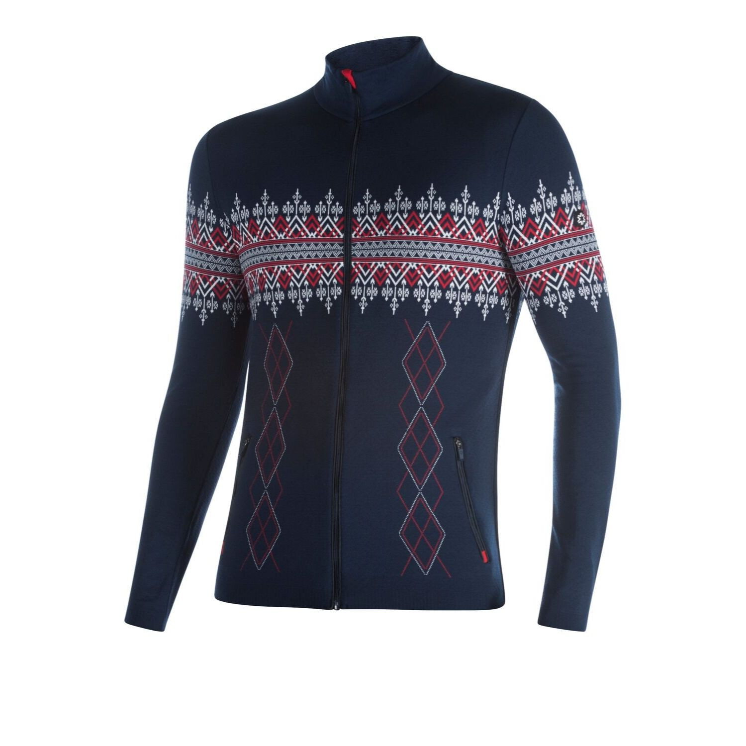 NEWLAND Man Full Zip Blue/White - Mikiny bez kapucne - 1